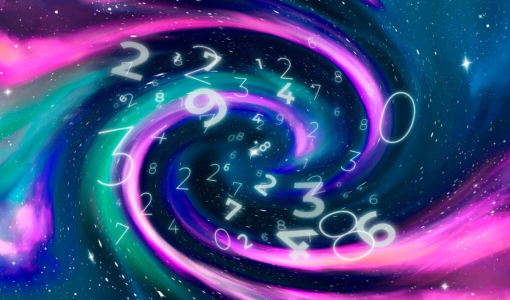 Numeros e simbolos que representam a conexão com os sinais do universo