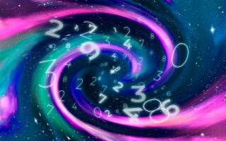 Numeros e simbolos que representam a conexão com os sinais do universo