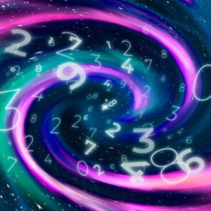 Numeros e simbolos que representam a conexão com os sinais do universo