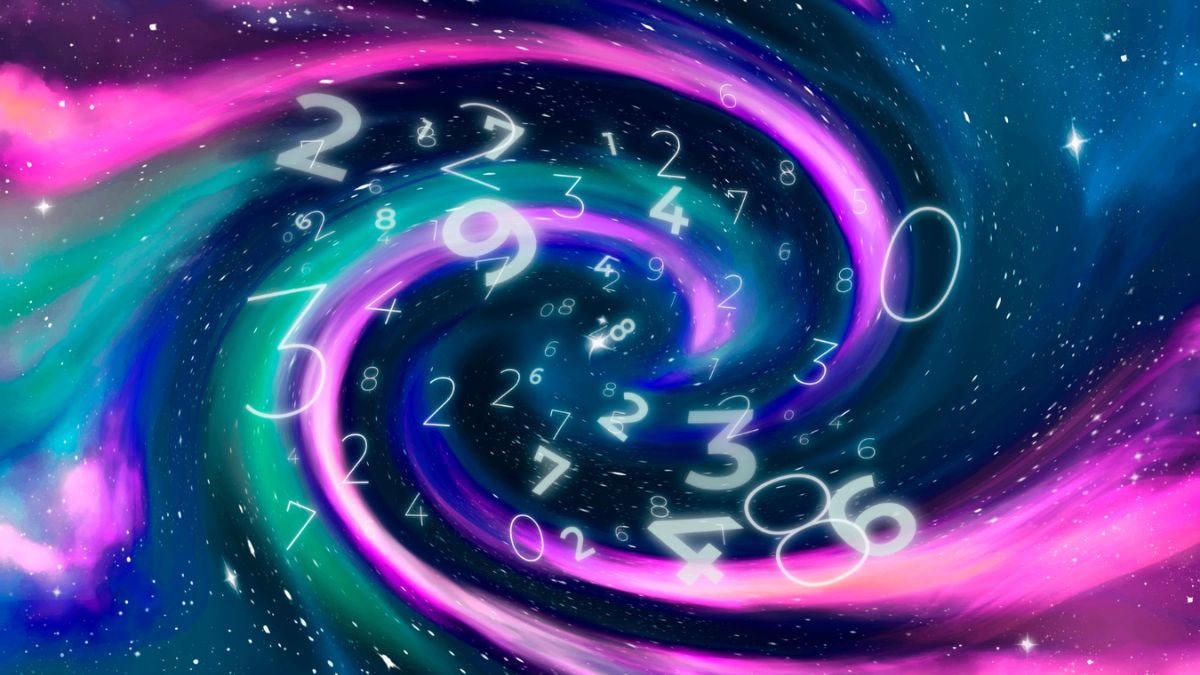 Numeros e simbolos que representam a conexão com os sinais do universo